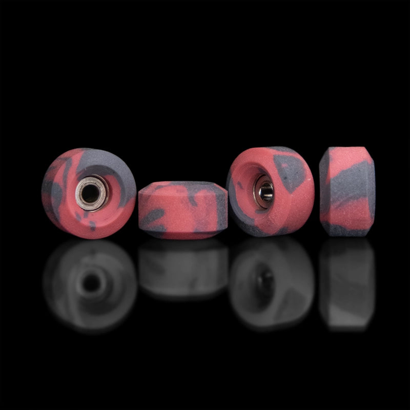 Grey & Red Swirl Wheels (65D)