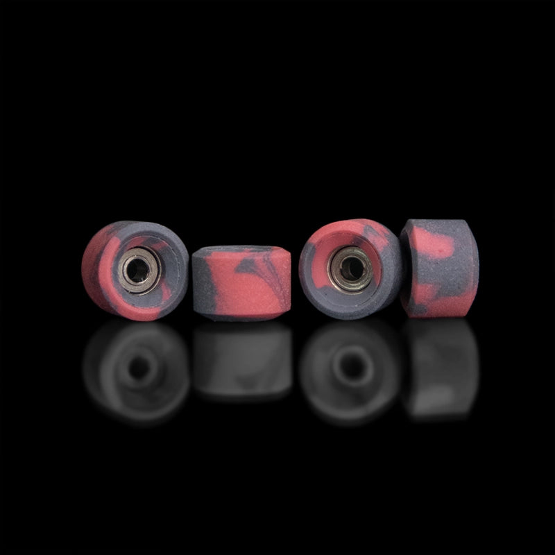 Grey & Red Swirl Wheels (65D)
