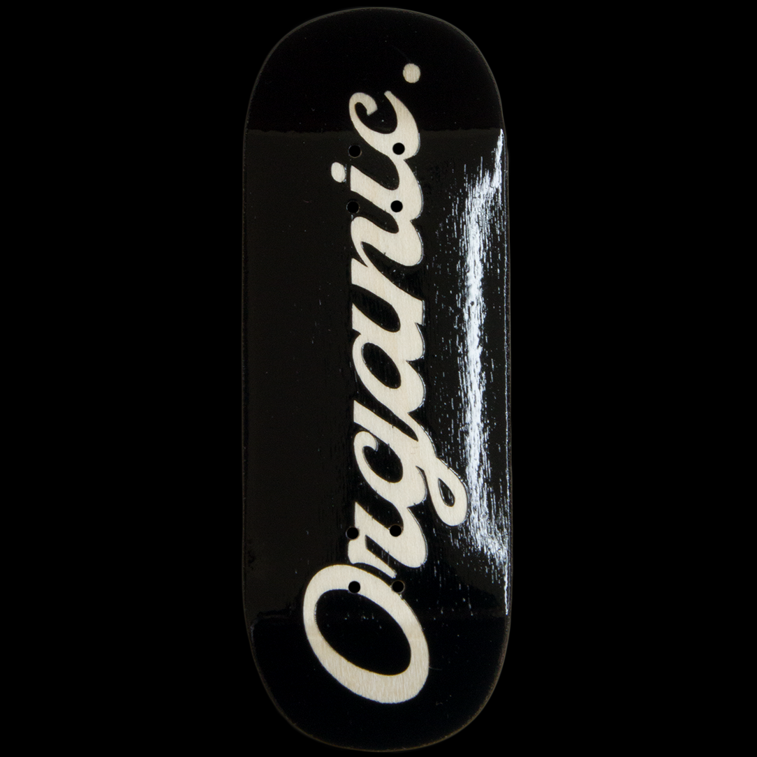 Black "Cursive Logo" Graphic Deck